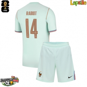 Ranska Adrien Rabiot #14 Vieraspaita Lapsille MM-kisat 2026 Lyhythihainen (+ shortsit)
